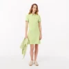 Slim fit stretch mini piqué Polo jurk voor dames