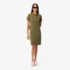 Slim fit stretch mini piqué Polo jurk voor dames