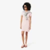 Slim fit stretch mini piqué Polo jurk voor dames