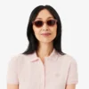 Slim fit stretch mini piqué Polo jurk voor dames