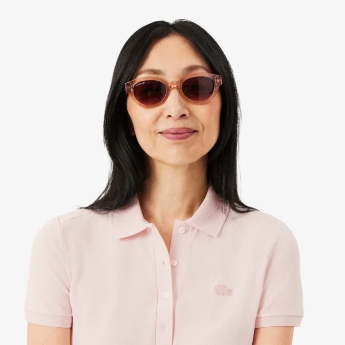 Slim fit stretch mini piqué Polo jurk voor dames