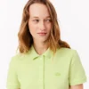 Slim fit stretch mini piqué Polo jurk voor dames