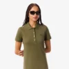 Slim fit stretch mini piqué Polo jurk voor dames