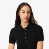 Slim fit stretch mini piqué Polo jurk voor dames