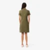 Slim fit stretch mini piqué Polo jurk voor dames