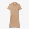 Slim fit stretch mini piqué Polo jurk voor dames