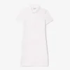 Slim fit stretch mini piqué Polo jurk voor dames