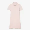 Slim fit stretch mini piqué Polo jurk voor dames