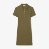 Slim fit stretch mini piqué Polo jurk voor dames