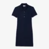 Slim fit stretch mini piqué Polo jurk voor dames
