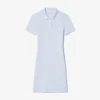 Slim fit stretch mini piqué Polo jurk voor dames