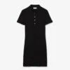 Slim fit stretch mini piqué Polo jurk voor dames