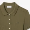 Slim fit stretch mini piqué Polo jurk voor dames