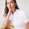 Slim fit stretch mini piqué Polo jurk voor dames