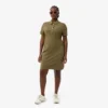 Slim fit stretch mini piqué Polo jurk voor dames