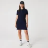 Slim fit stretch mini piqué Polo jurk voor dames