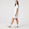 Slim fit stretch mini piqué Polo jurk voor dames