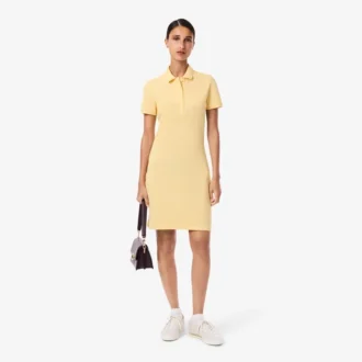 Slim fit stretch mini-Polo-jurk voor dames