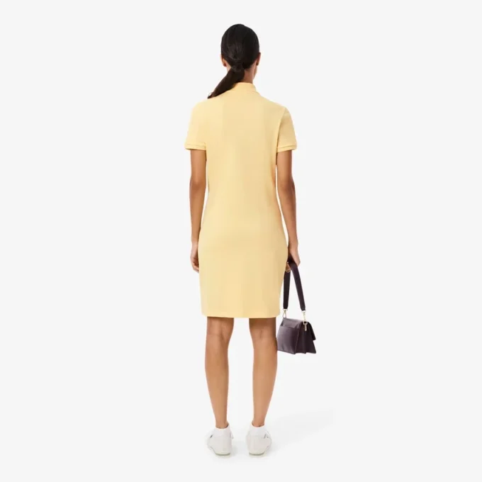 Slim fit stretch mini-Polo-jurk voor dames