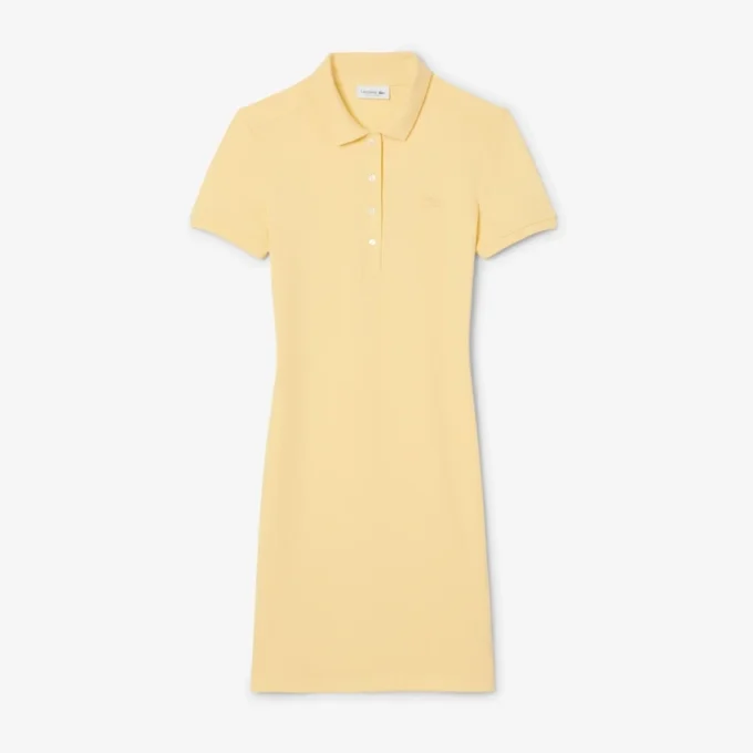 Slim fit stretch mini-Polo-jurk voor dames