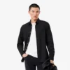 Slim fit stretch overhemd met knopen voor heren