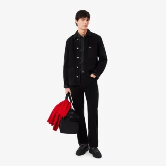 Slim fit stretch overhemd met knopen voor heren