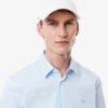 Slim fit stretch overhemd met knopen voor heren