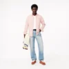 Slim fit stretch popeline overhemd voor heren