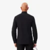 Slim fit stretch popeline overhemd voor heren