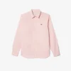Slim fit stretch popeline overhemd voor heren
