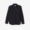 Slim fit stretch popeline overhemd voor heren