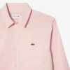 Slim fit stretch popeline overhemd voor heren