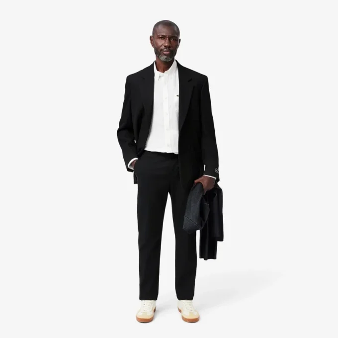 Slim fit stretchkatoenen herenbroek