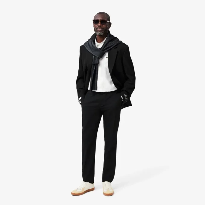 Slim fit stretchkatoenen herenbroek