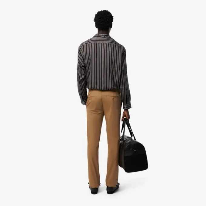 Slim fit stretchkatoenen herenbroek