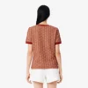 Slim fit T-shirt met monogram voor dames