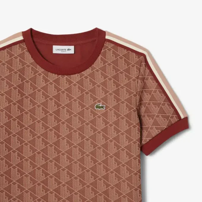 Slim fit T-shirt met monogram voor dames
