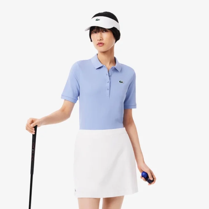 Slim fit thermoregulerend golfpoloshirt voor dames