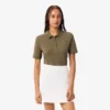 Slim fit thermoregulerend golfpoloshirt voor dames