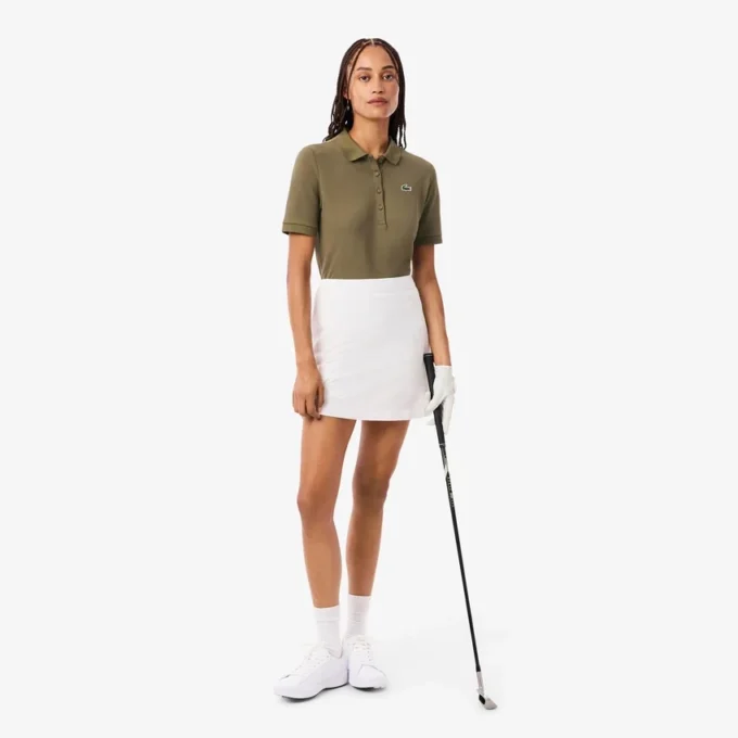 Slim fit thermoregulerend golfpoloshirt voor dames