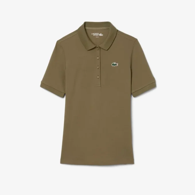 Slim fit thermoregulerend golfpoloshirt voor dames