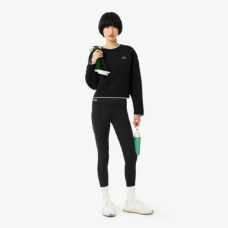 Sport-sweatshirt voor dames met contrasterende rand