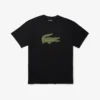 Sport T-shirt met logo voor heren, grote pasvorm, ademend