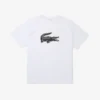 Sport T-shirt met logo voor heren, grote pasvorm, ademend