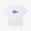 Sport T-shirt met logo voor heren, grote pasvorm, ademend