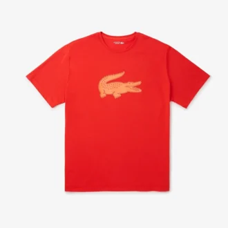 Sport T-shirt met logo voor heren, grote pasvorm, ademend