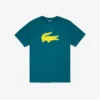 Sport T-shirt met logo voor heren, grote pasvorm, ademend