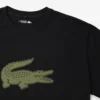 Sport T-shirt met logo voor heren, grote pasvorm, ademend