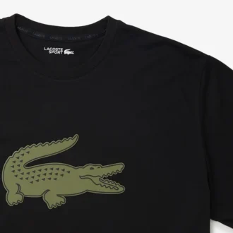 Sport T-shirt met logo voor heren, grote pasvorm, ademend