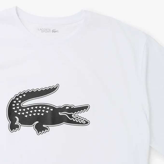 Sport T-shirt met logo voor heren, grote pasvorm, ademend